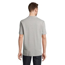 Polo bio  et confortable 210g personnalisé - PEGASE Taille textile : 3XL Couleurs : gris chiné cadeau collaborateur premium