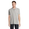 Polo bio  et confortable 210g personnalisé - PEGASE Taille textile : XS Couleurs : gris chiné personnalisation rapide en France