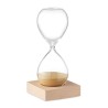 Sablier en verre  de 5 minutes personnalisé - Accessoire chic et pratique DESERT Matières : borosilicate Couleurs : beige cadeau