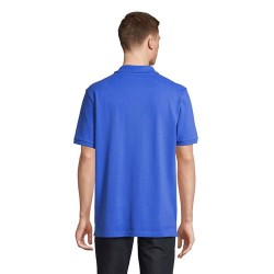 Polo bio  et confortable 210g personnalisé - PEGASE Taille textile : M Couleurs : bleu royal personnalisation rapide en France