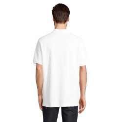 Polo bio  et confortable 210g personnalisé - PEGASE Taille textile : M Couleurs : blanc goodies entreprise design