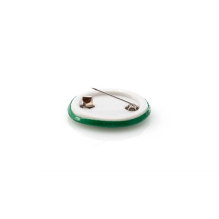 Pin's publicitaire unique Turmi Couleurs : vert marquage laser ultra précis