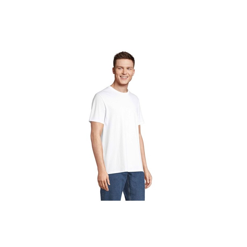 T-Shirt bio personnalisé pas cher - idéal pour votre marque - LEGEND Taille textile : M Couleurs : blanc impression logo haute q