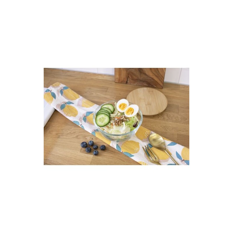 Saladier en verre et bambou Isabeau