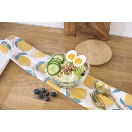 Saladier en verre et bambou Isabeau