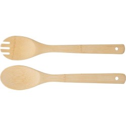 Lot de 2 couverts à salade s en bambou - Charlotte Matières : bambou Couleurs : brun