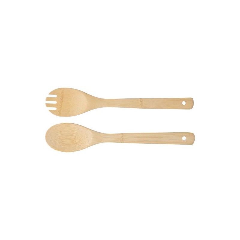 Lot de 2 couverts à salade s en bambou - Charlotte Matières : bambou Couleurs : brun