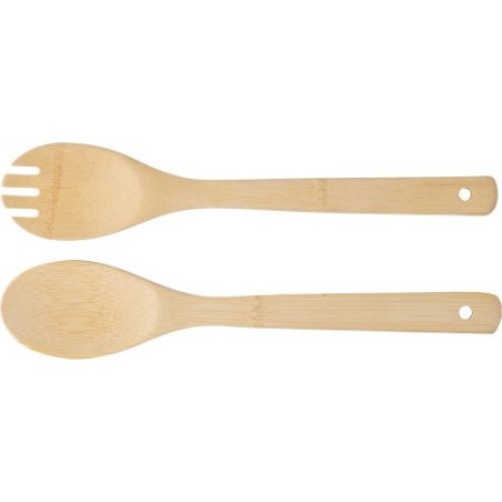 Lot de 2 couverts à salade s en bambou - Charlotte Matières : bambou Couleurs : brun