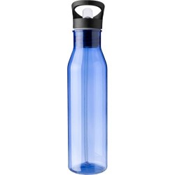Gourde  de 730 ml en rPET avec paille personnalisée Manfred Matières : PET recyclé Couleurs : noir objet promotionnel éco-respon