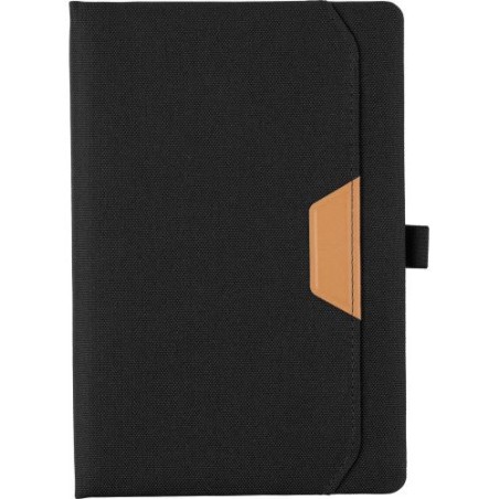 Carnet A5  en rPET personnalisé - Thorsten Matières : polyester Couleurs : noir
