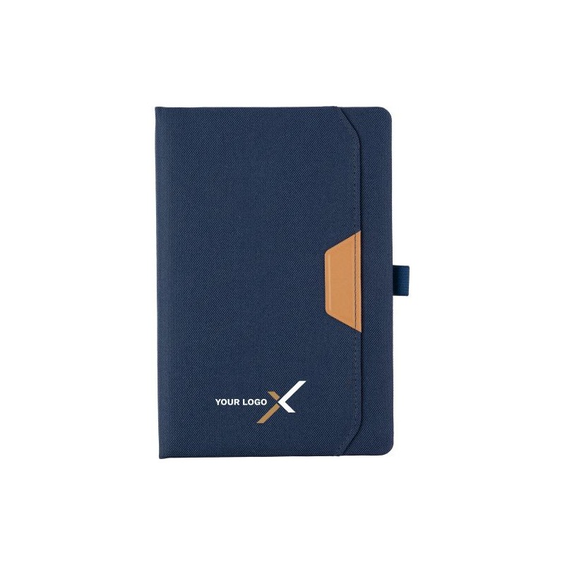 Carnet A5  en rPET personnalisé - Thorsten Matières : polyester Couleurs : noir livraison express 24h 48h