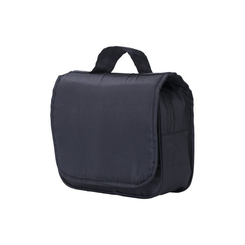 Trousse de toilette suspendable personnalisée en polyester Merrick Matières : nylon Couleurs : noir personnalisable avec votre l