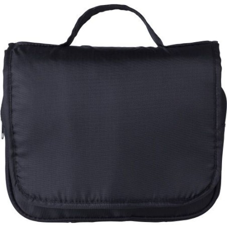 Trousse de toilette suspendable personnalisée en polyester Merrick Matières : nylon Couleurs : noir cadeau entreprise pas cher