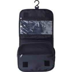 Trousse de toilette suspendable personnalisée en polyester Merrick Matières : nylon Couleurs : noir goodies publicitaire événeme