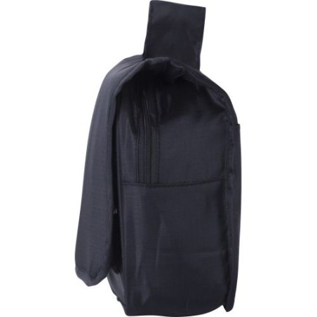Trousse de toilette suspendable personnalisée en polyester Merrick Matières : nylon Couleurs : noir marquage laser ultra précis