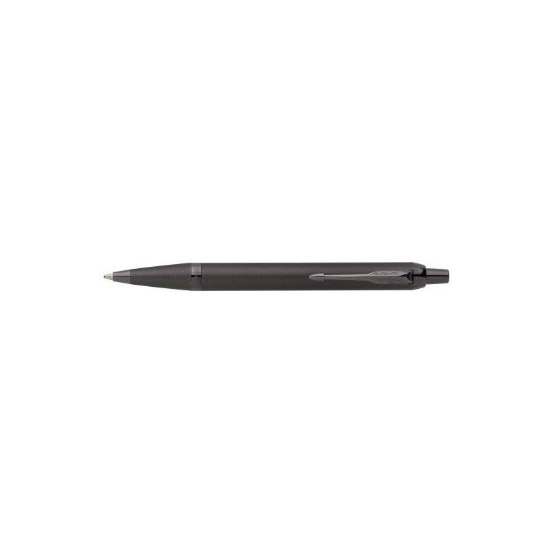 Stylo bille personnalisé luxe monochrome Parker IM Matières : métal Couleurs : gun
