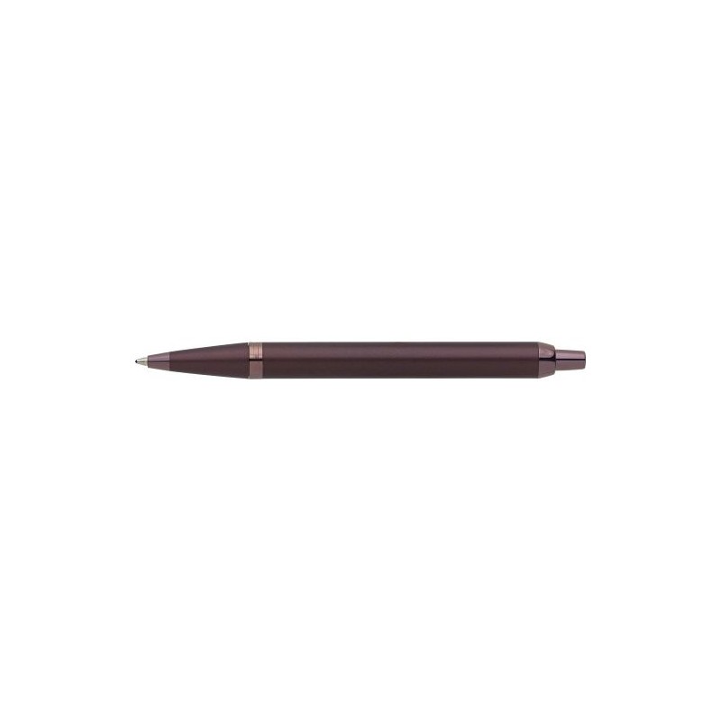 Stylo bille personnalisé luxe monochrome Parker IM Matières : métal Couleurs : gun cadeau client original