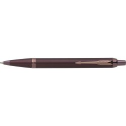 Stylo bille personnalisé luxe monochrome Parker IM Matières : métal Couleurs : bleu personnalisation sur mesure