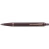 Stylo bille personnalisé luxe monochrome Parker IM Matières : métal Couleurs : bleu personnalisation sur mesure