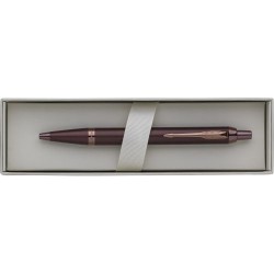Stylo bille personnalisé luxe monochrome Parker IM Matières : métal Couleurs : champagne personnalisable avec votre logo