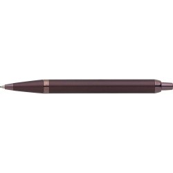 Stylo bille personnalisé luxe monochrome Parker IM Matières : métal Couleurs : bordeaux objet publicitaire robuste