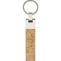 Porte-clés Éco-responsable en Liège et Métal - Elowen Matières : liège Couleurs : brun 2