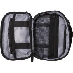 Étui de voyage personnalisable en polyester - Jace Matières : polyester Couleurs : anthracite impression haute définition