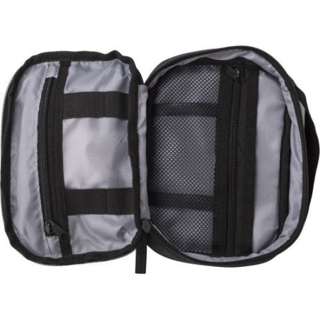 Étui de voyage personnalisable en polyester - Jace Matières : polyester Couleurs : anthracite impression haute définition