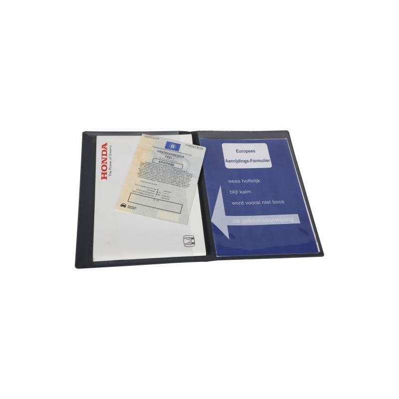 Étui  en PVC pour carte grise - Accessoire auto Corrado Matières : PVC Couleurs : noir cadeau entreprise pas cher