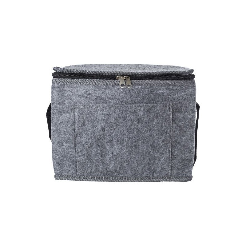 Sac isotherme  en feutre rPET Mason Matières : aluminium Couleurs : gris personnalisable avec votre logo