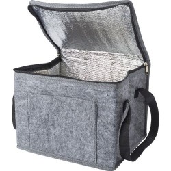 Sac isotherme  en feutre rPET Mason Matières : aluminium Couleurs : gris cadeau entreprise pas cher