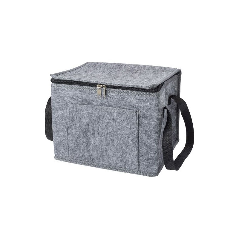Sac isotherme  en feutre rPET Mason Matières : aluminium Couleurs : gris goodies publicitaire événementiel