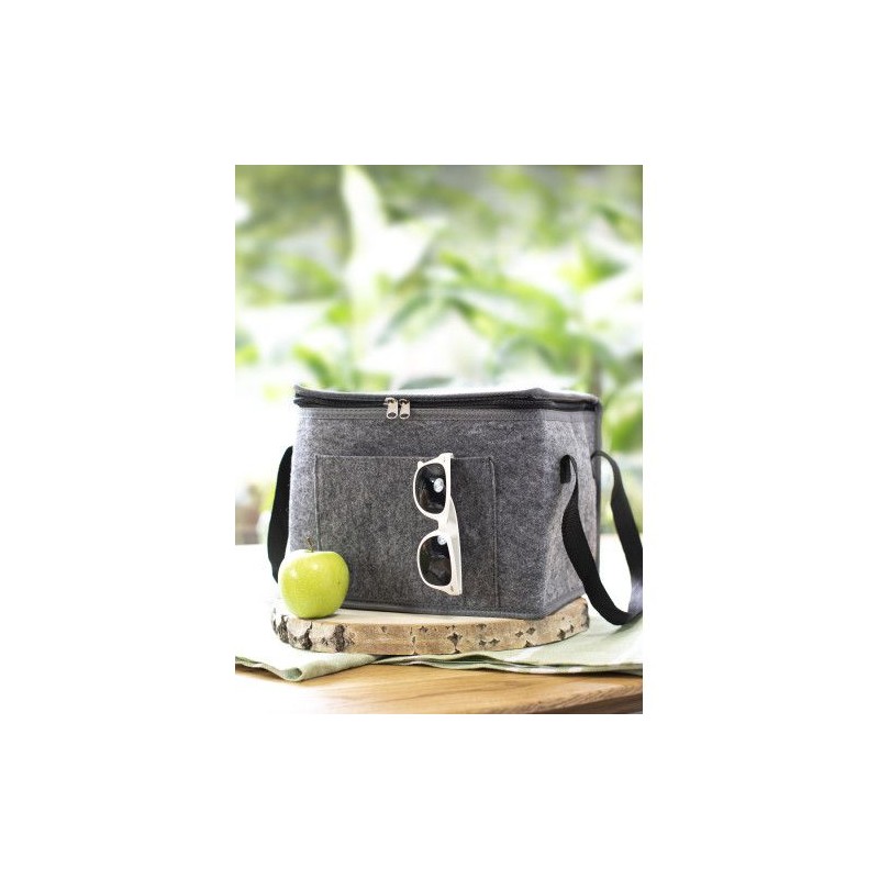 Sac isotherme  en feutre rPET Mason Matières : aluminium Couleurs : gris livraison express 24h 48h