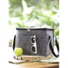 Sac isotherme  en feutre rPET Mason Matières : aluminium Couleurs : gris livraison express 24h 48h