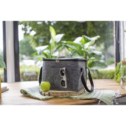 Sac isotherme  en feutre rPET Mason Matières : aluminium Couleurs : gris objet promotionnel éco-responsable