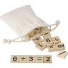Jeu éducatif personnalisé en pin de chiffres - Ezekiel Matières : bois Couleurs : brun personnalisable avec votre logo