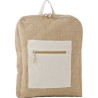 Sac à dos  et personnalisable en jute - Edison Matières : coton Couleurs : brun