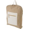 Sac à dos  et personnalisable en jute - Edison Matières : coton Couleurs : brun cadeau entreprise pas cher