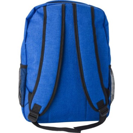 Sac à dos porte-ordinateur en polyester 600D personnalisé Glynn Matières : nylon Couleurs : bleu objet promotionnel éco-responsa