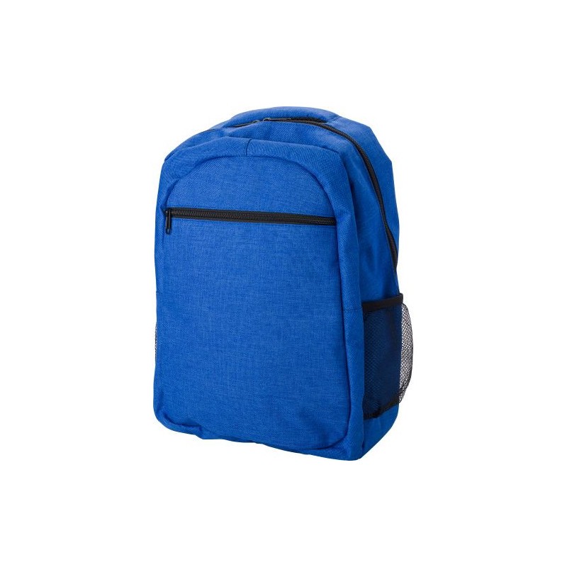 Sac à dos porte-ordinateur en polyester 600D personnalisé Glynn Matières : nylon Couleurs : bleu goodies entreprise design