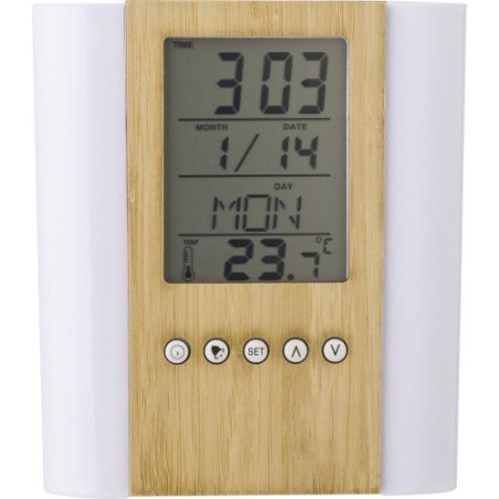 Pot à crayons multifonctions en bambou et plastique