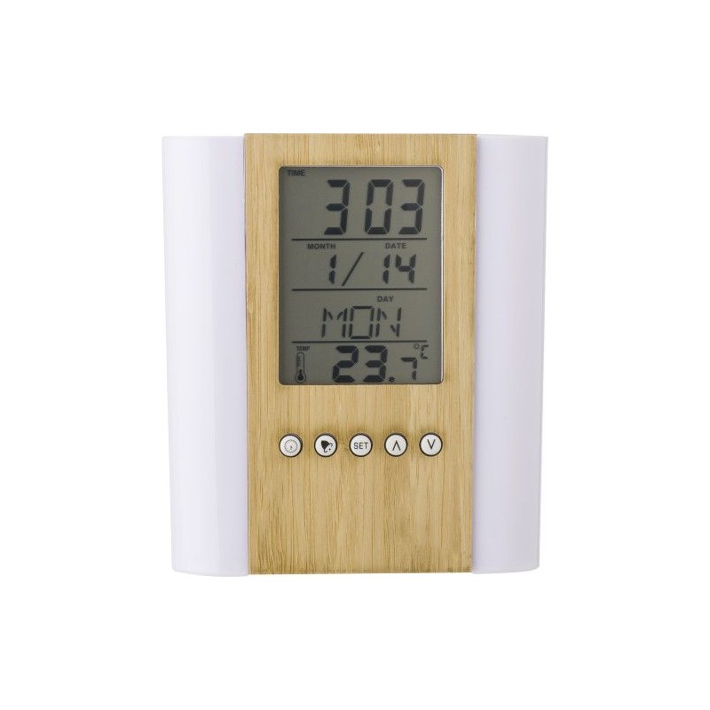 Pot à crayons multifonctions en bambou et plastique