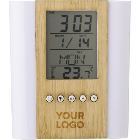 Pot à crayons multifonctions en bambou et plastique