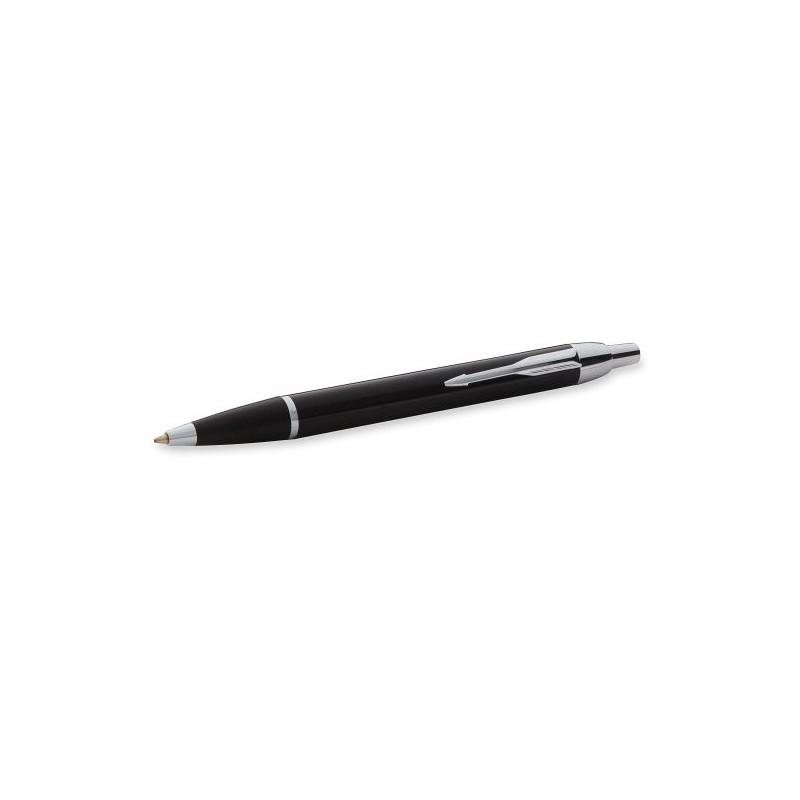Stylo bille personnalisé luxe Parker IM Matières : métal Couleurs : noir cadeau collaborateur premium
