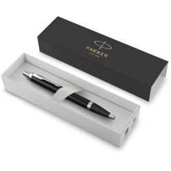 Stylo bille personnalisé luxe Parker IM Matières : métal Couleurs : noir accessoire événementiel unique