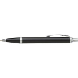 Stylo bille personnalisé luxe Parker IM Matières : métal Couleurs : noir impression logo haute qualité