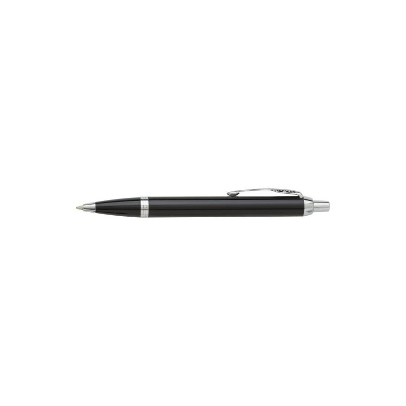 Stylo bille personnalisé luxe Parker IM Matières : métal Couleurs : noir impression logo haute qualité