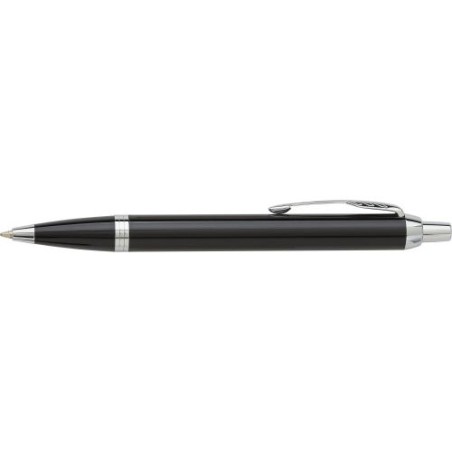 Stylo bille personnalisé luxe Parker IM Matières : métal Couleurs : noir impression logo haute qualité