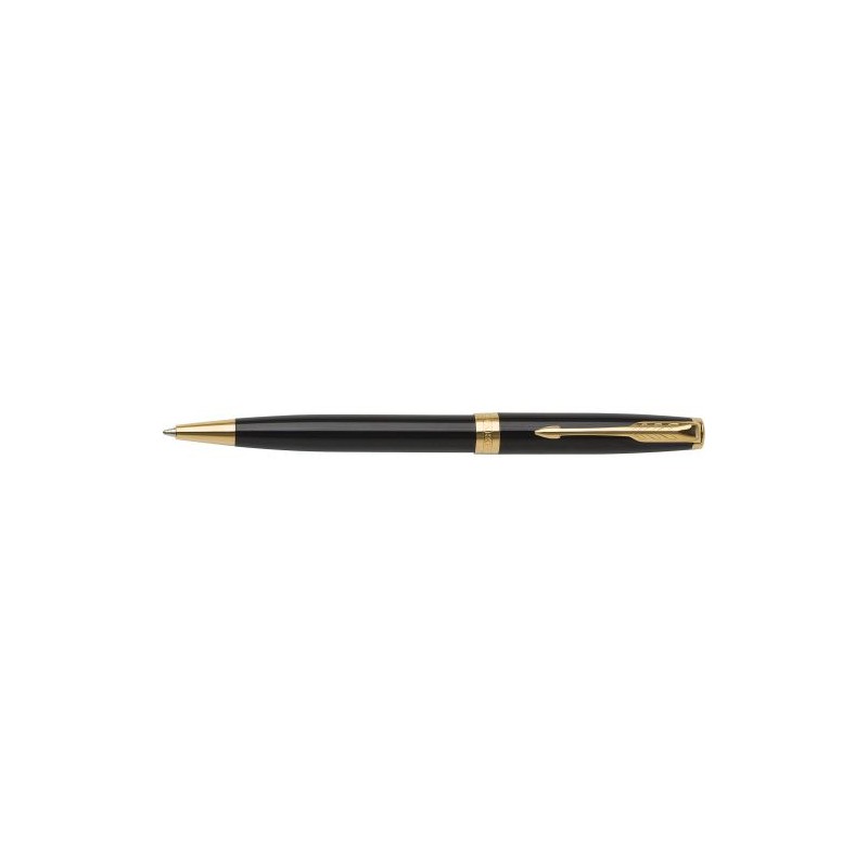 Stylo bille  personnalisé Cadeau d'Entreprise Parker Sonnet Matières : métal Couleurs : noir