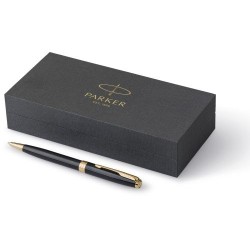 Stylo bille  personnalisé Cadeau d'Entreprise Parker Sonnet Matières : métal Couleurs : noir goodies publicitaire événementiel